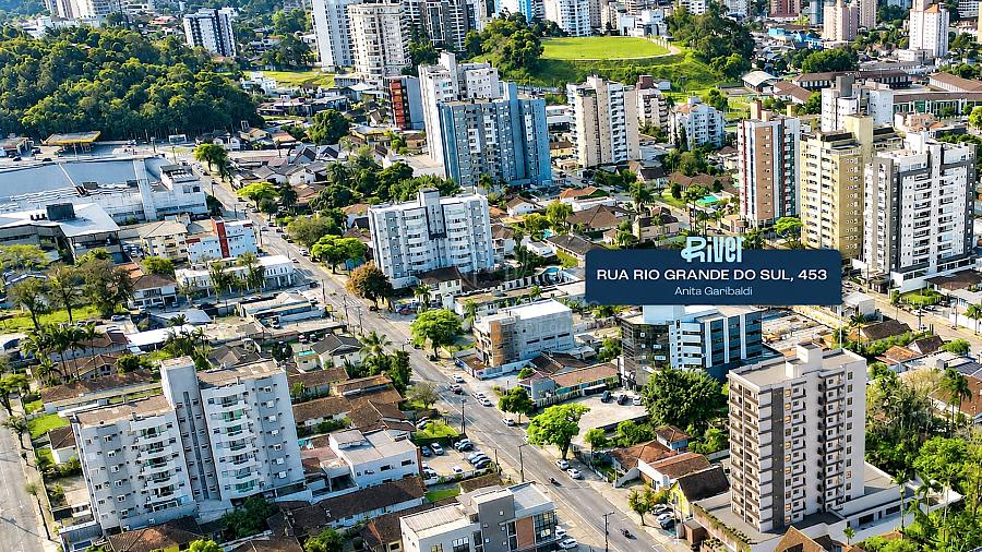 Vista a�rea do Edif�cio River: o compacto de alto padr�o da Construtora Wecon no bairro Anita Garibaldi, em Joinville, SC