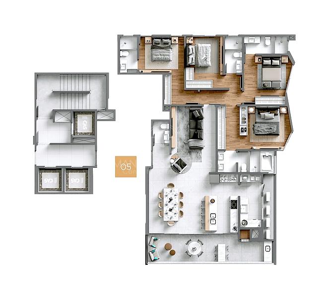 Apartamento com 4 suítes à venda em Piçarras no Horizon by Cas — foto 16
