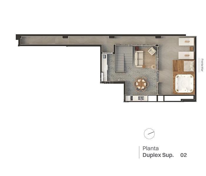 Cobertura Duplex 216 m² | Praia da Armação | Penha SC — foto 3