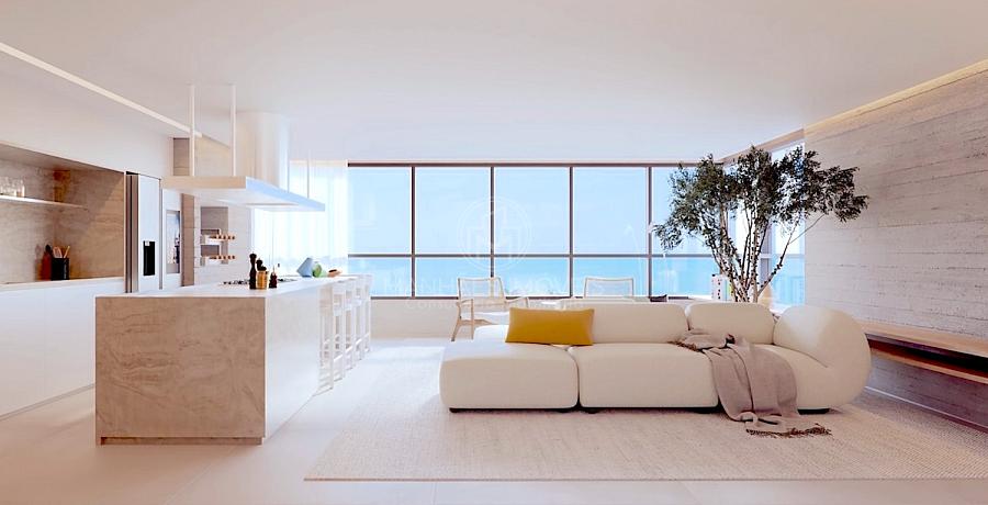 Apartamento Tipo 01: Living integrado