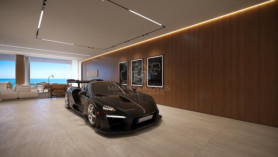 Mans�o Suspensa (563m�): Living integrado com Vaga de Exibi��o