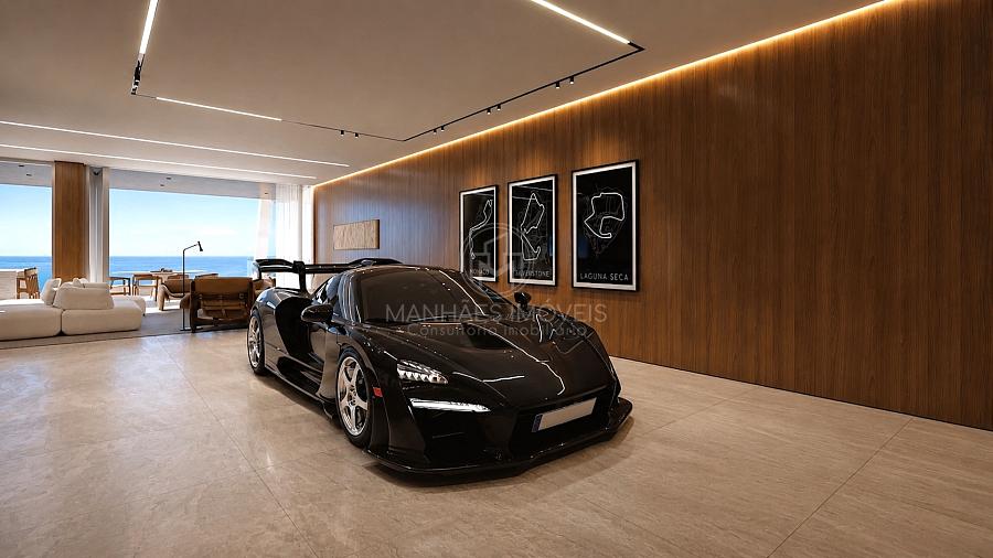 Mans�o Suspensa: Amplo living com Sky Garage