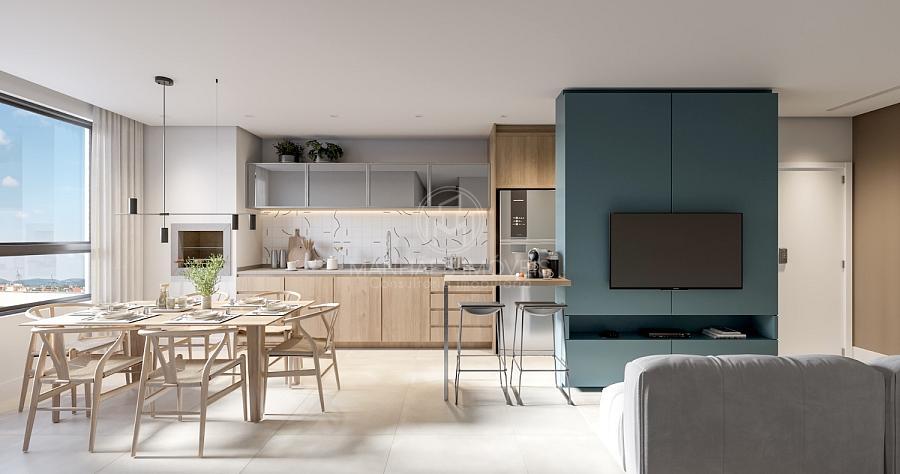 Apartamento de 73m�: Living Integrado