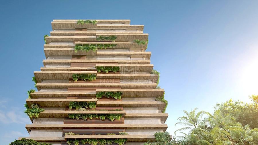 Fachada imponente do Edif�cio ET� da construtora Daxo na prestigiada Rua Aquidaban em Joinville