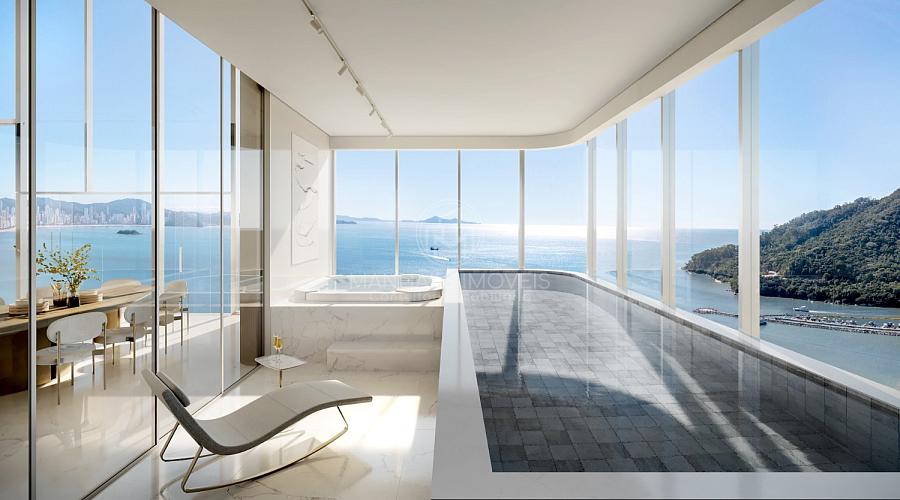 Apartamento Duplex: Piscina e SPA com vista do Oceano