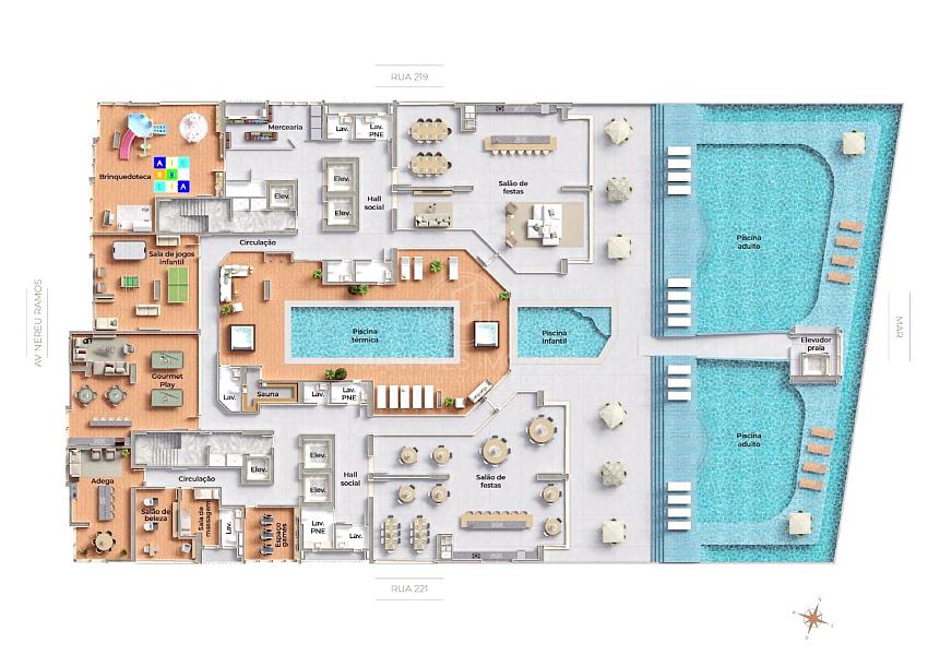 Apartamento na Planta: 4 Suítes, 3 Vagas e 246 m² no Enseada Residence – Itapema — foto 18