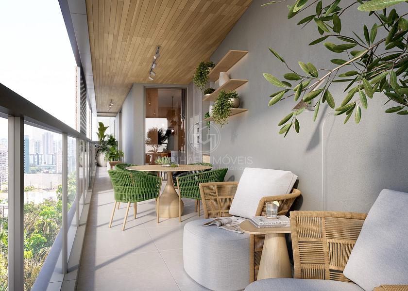 Apartamento de 198m: Varanda