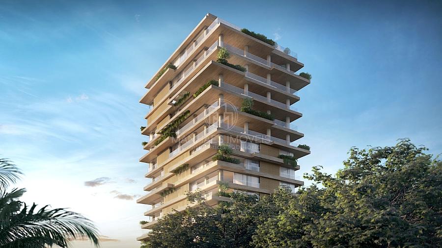 Fachada imponente do Edif�cio ET� da construtora Daxo na prestigiada Rua Aquidaban em Joinville