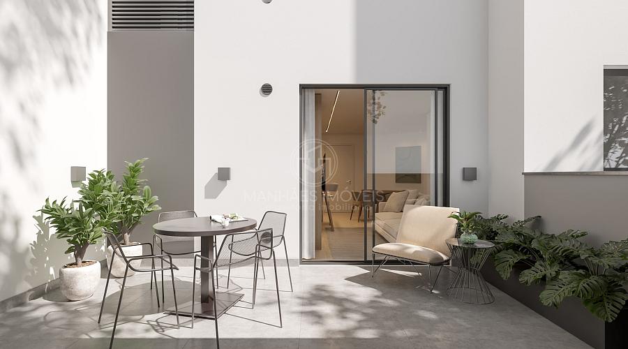 Apartamento Garden: �rea externa