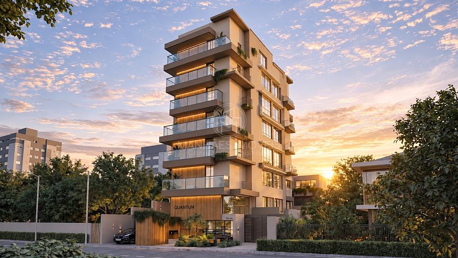 Fachada principal do Edif�cio Quantum no bairro Sagua�u em Joinville