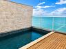 Cobertura plana com 5 su�tes: Piscina privativa frente mar