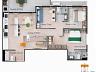 Planta do Apartamento de 3 Dormit�rios