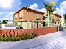Fachada das casas geminadas no Residencial Brisa do Mar na Praia de Ubatuba em S�o Francisco do Sul
