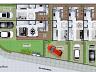 Planta de implanta��o geral mostrando o t�rreo de todas as casas geminadas no Residencial Brisa do Mar