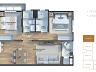 Planta do apartamento com 2 dormit�rios
