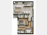 Planta do apartamento com 80,62 m� privativos