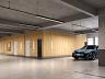 Garagem com conceito Plaenge Parking Design e piso com pintura ep�xi