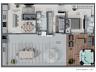 Planta do Apartamento Garden de 112m�