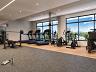 Gymnasium Plaenge equipado com esteiras, bicicletas ergom�tricas, pesos livres e vista panor�mica