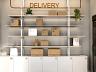 Espa�o Delivery com arm�rios e geladeira
