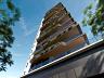 Fachada com design contempor�neo e jardins verticais