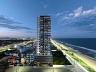 Fachada noturna do Edif�cio Harmony of the Seas: Impon�ncia e eleg�ncia na orla de Barra Velha, SC