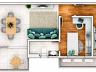 Planta do apartamento com 74,65 m� privativos