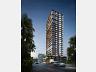 Torre com 25 pavimentos dedicados ao residencial, comercial e lazer