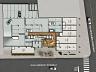 Planta baixa humanizada do pavimento t�rreo na esquina da Rua Benjamin Constant com a Rua Albrecht Schmalz, detalhando 6 salas comerciais, vagas de garagem e hall de acesso