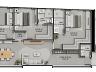 Planta do Apartamento de 140m� | 3 Su�tes