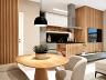 Perspectiva do living decorado do apartamento de 2 dormit�rios (Planta Tipo 4) no River