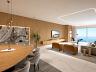 Apartamento com 5 su�tes: Living integrado com vista para o mar