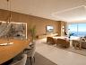 Apartamento com 5 su�tes: Living integrado com vista para o mar