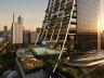 Detalhe da fachada frente mar do Senna Tower, destacando a piscina em balan�o com vista definitiva para a orla de Balne�rio Cambori�