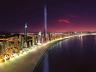 Senna Tower � A impon�ncia da fachada Noturna iluminando a Avenida Atl�ntica