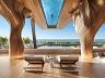 10� andar (31m de altura): Deck de descanso com vista para o mar posicionado diretamente abaixo do fundo de vidro da piscina em balan�o