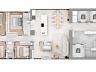 Planta baixa humanizada do Apartamento Tipo | 154 m� privativos