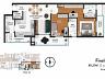 Planta do apartamento com 2 su�tes