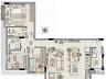 Planta do Apartamento com 3 Dormit�rios | 89 m�