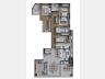 Planta humanizada do apartamento Tipo 01 de 161,12 m� privativos do Soul