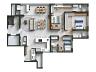 Planta do Apartamento Final 04 | 134,59 m�