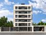 Fachada frontal moderna do Residencial Mil�o na Rua Correia Pinto, bairro Costa e Silva em Joinville