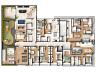 Planta baixa do pavimento de lazer do Wave Residence