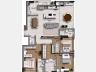 Planta Apartamento 3 Su�tes 135m� (15� ao 18� - Final 01)
