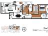 Planta do apartamento com 1 su�te + 2 demi-su�tes