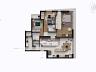 Planta final 1 com layout inteligente de 3 su�tes