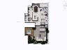 Planta do pavimento inferior da cobertura duplex