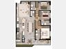 Planta humanizada do apartamento de 116m� com 3 su�tes