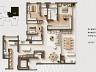 Planta baixa humanizada do Apartamento Tipo 03 (197 m� privativos)