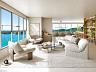 Amplo living do apto master conectado � sala de jantar com ilumina��o natural abundante e vista panor�mica para a orla de Balne�rio Cambori�